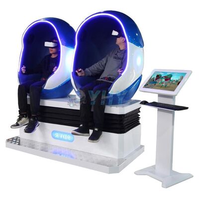 9D VR Egg Chair with 2 Seats for Indoor Use Shopping Malls Made Durable Metal Fiberglass-Good Opportunity!