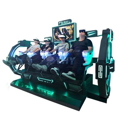 9D Virtual Reality Motion Cinema Chair 4 Seat VR Simulator Machine Commercial Indoor Outdoor Amusement Park
