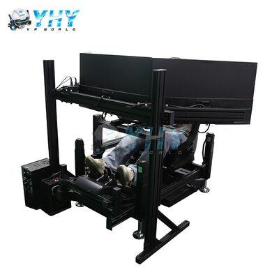 YHY 4DOF Sim Racing Cockpit with Aluminum Alloy Structure and 3 Screen Display Motion Racing Simulator