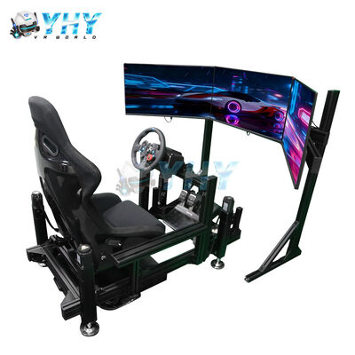 YHY 4DOF Sim Racing Cockpit with Aluminum Alloy Structure and 3 Screen Display Motion Racing Simulator