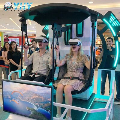 Indoor Amusement Park VR Cinema Simulator 9D Entertainment Double VR Paraglider Flight Simulation