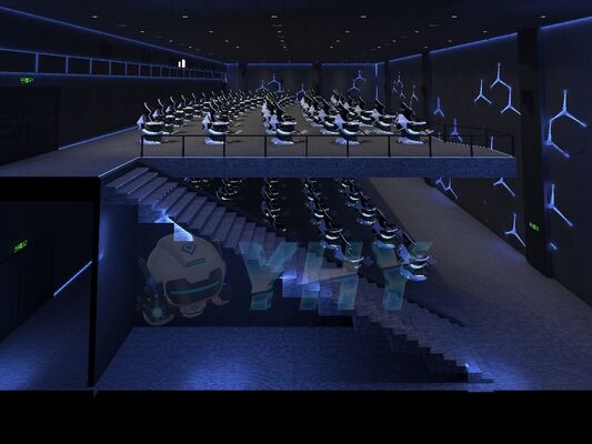 9D VR Dynamic Motion Cinema Simulator New Dynamic 360 Rotation Experience Multiple People Projection Game Vr Attractions Cinema