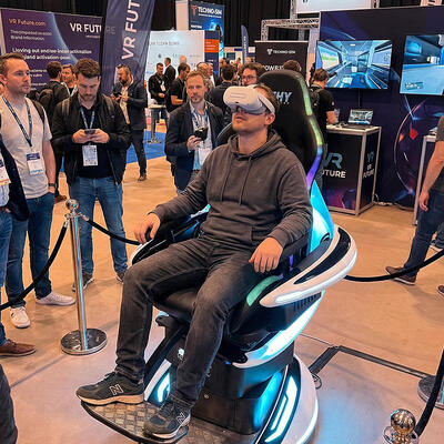All-Aluminum Alloy 3-Axis VR Motion Platform VR Crossing Chair With Compact Space-Vehicle Design