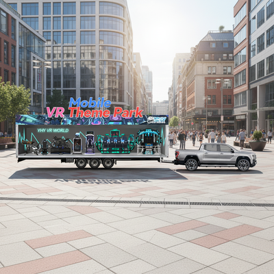 Turnkey Profit Mobile VR Game Trailer Virtual Reality Experience Truck Outdoor Amusement Park Business Equipment Custom Design