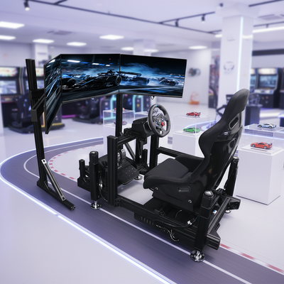 Video Car Racing Motion Platform Racing Simulator 3 Screens Racing Car Driving Game Machine
