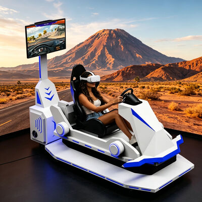 9D Virtual Reality Racing Car Indoor Outdoor Amusement Equipment Fiberglass Customization Vr Driving Gaming Machine Car