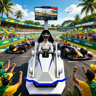 Hot Sell Indoor Dynamic VR 3 Dof Motion Platform Racing Car Simulator Car Racing Game Equipment