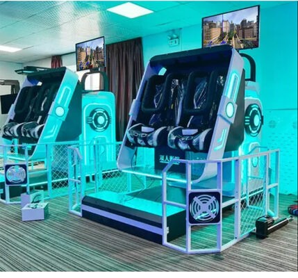Indoor 9D VR Arcade Cinema Simulator 360 VR Game Machine for Two Players Metal Home Use VR MR Equipment