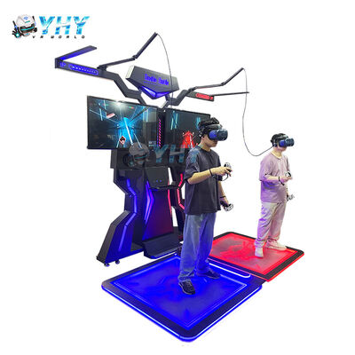 VR 360 Virtual Reality Two Player Battle Platform with Metal & Fiberglass Construction for Indoor Shopping Mall Use