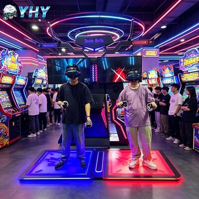 Interactive Indoor Playground Vr Gun Shoot Simulator Game Machine for Sale Arcade Vr Battle Machine With Htc Vr Glasses