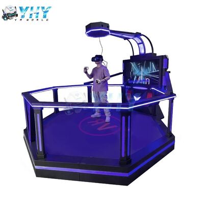Commercial Interactive VR Battle Station Blue Lighting Immersive Obstacle-Course Competition VR Arcade Machine VR Experience