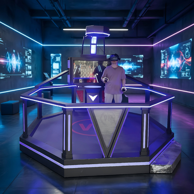 Theme Park Indoor Earn Money Virtual Reality Battle Games Machine VR Walking Platform
