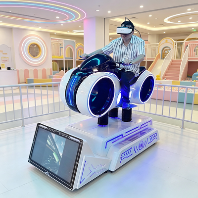 Kids Indoor Playground 360 Virtual Reality Equipment Coin Operated Motorcycle Games 9d VR Racing Car 9d VR Motor Simulator