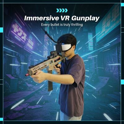 Indoor Vr Shoot Equipment Arcade Game Room 9d Vr Kids Gun Shoot Games Simulator