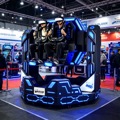 Factory Direct Sale 1080 Degree VR Iron Warrior 2 Seater Roller Coaster Simulator Machine