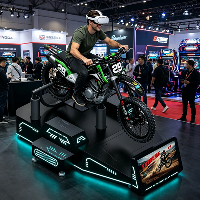 Customizable Commercial VR Mountain Motor Racing Driving Arcade Game Machine for Amusement Parks