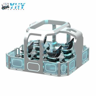 Multi-Unit Sync 4 Players 360 Degree VR Motion Simulator for Commercial VR Parks