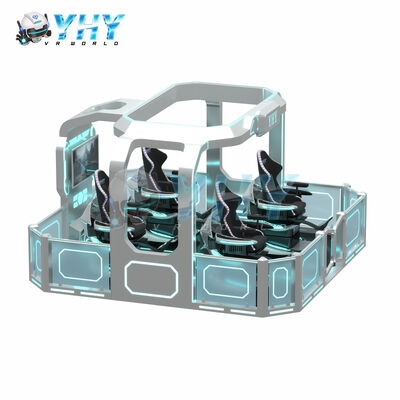 Commercial 4 Seats 360 VR Magic Ride Simulator Platform Roller Coaster Simulation For Arcade Entertainment