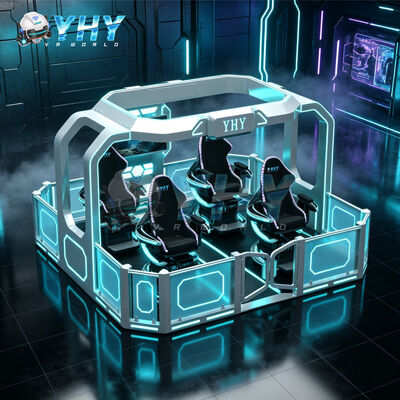 High Performance 4 Seats 360 Rotation VR Arcade Simulator with Monthly Content Updates