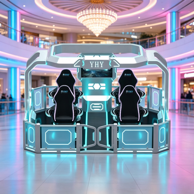8K Ultra-HD 4 Players 360 Degree Rotating VR Flight & Coaster Simulator Platform