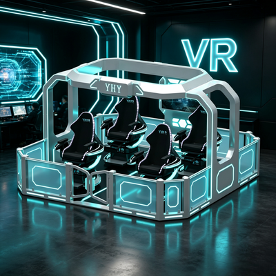 High Profit 4 Seats 360 VR Magic Ride Simulator With Multi-Sensory Effects For Mobile Vr Business