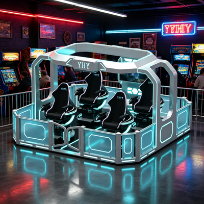 Factory Direct Sale 4 Players 360 Degree Rotating VR Magic Ride Motion Simulator