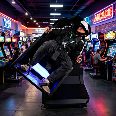 Compact Size Commercial 360 Degree Rotating Simulation VR Motion Chair Simulator for Shopping Malls
