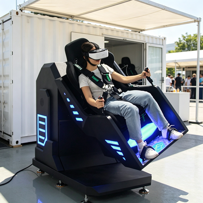 Low Investment Single Seater 360 VR Roller Coaster Machine with Interactive Game Mobile Truck Business