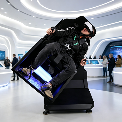 Dynamic Single Seat 360 Degree Roller Coaster Ride VR Arcade Motion Platform with Deepoon 4K Headset