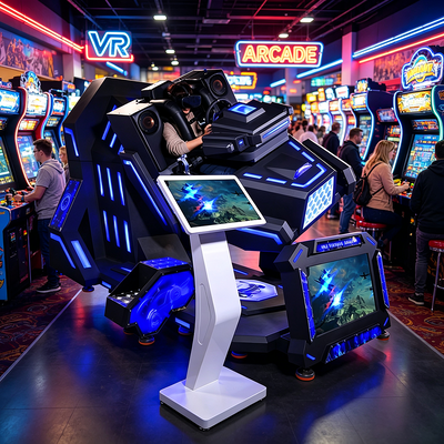 Industrial-Grade 360 VR Terminator Simulator Machine For Amusement Parks And FECs Theme Park Mobile Truck Business