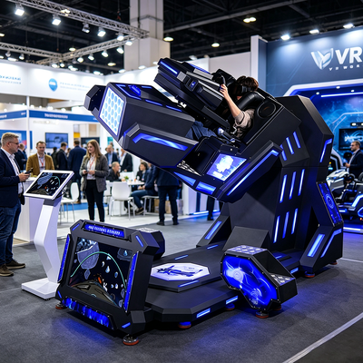Industrial-Grade 360 VR Terminator Simulator Machine For Amusement Parks And FECs Theme Park Mobile Truck Business