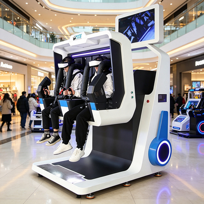 Double Revenue 2 Players 360 Degree Rotation VR Roller Coaster Arcade Simulator