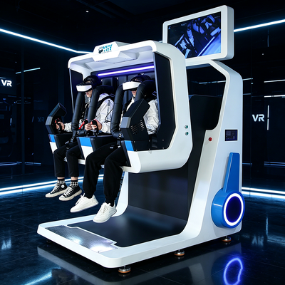 Elegant Design 2-Seater 360 VR Motion Chair Simulator Supporting Custom Logo
