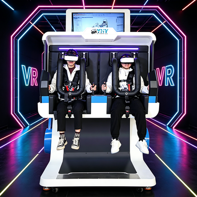 Elegant Design 2-Seater 360 VR Motion Chair Simulator Supporting Custom Logo