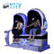 9D Roller Coaster Flight VR Simulator Double Egg Chairs For Amusement Park