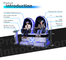 Game Egg 9D VR Cinema 2500W Motion Simulator Chair For 2 Seats