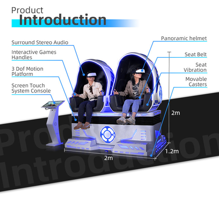 Shooting Motion VR Roller Coaster Chair Simulator With Flight Movies