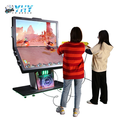 800w VR Racing Simulator 55 Inches Double Screen Shooting Arcade Game