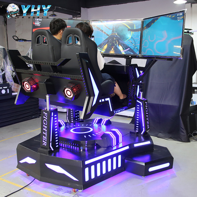 Full Motion 3 DOF 3 Screen Virtual Reality Driving Simulator For Water Park