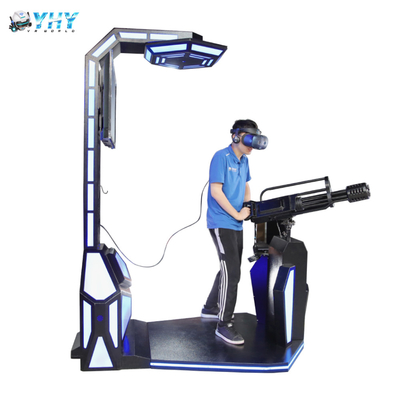 9D VR shooting game cinema simulator Gatling VR Fighting Game Machine