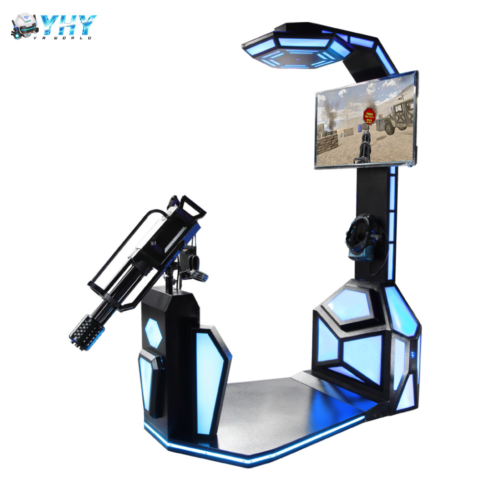 Virtual Shooting Rig Virtual Reality Gatling Shooting Simulator Machine 1000w 42'' Screen