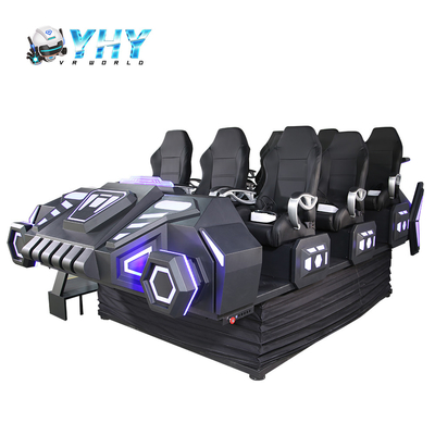 Amusement Park 9D Movie Game VR Roller Coaster Motion Simulator With 9 Seats