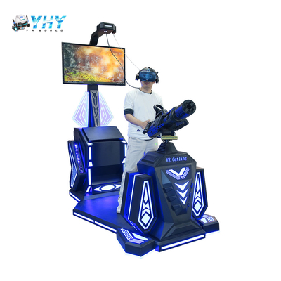 Guangzhou YHY 9D VR Gatling1 Player Shooting Simulator Fighting Gun Game Machine Adventure Park 