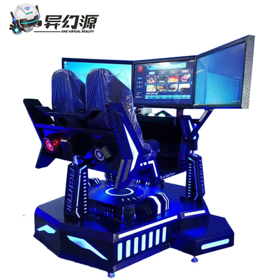 Black VR Racing Simulator 3DOF Dynamic Car Driving VR Games