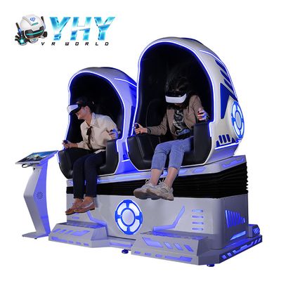 220V VR Roller Coaster Simulator Double Egg VR Chair Games For Amusement Park