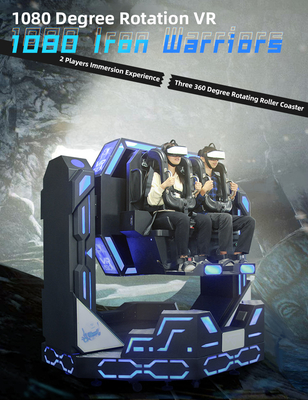 9D 1080 Virtual Roller Coaster Ride Simulator Game With 8000W