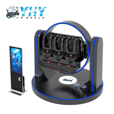 3 Seats 1080 Degree Rotation Virtual Reality Simulator Machine In Shopping Mall