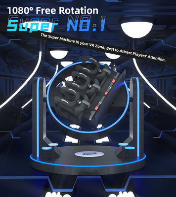 Patent Super No.1 9D Full Motion Simulator Game Machine 1080 Degree 3 players