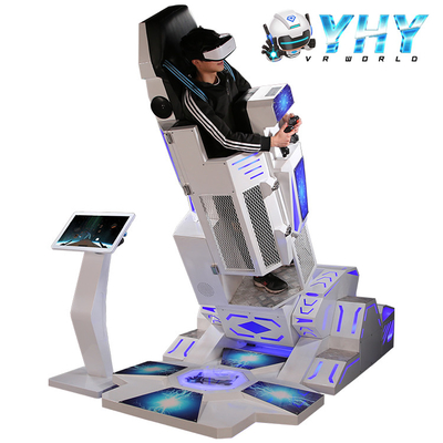 Single Rocket Style Game VR Simulator Standing VR 360 Device Rotating