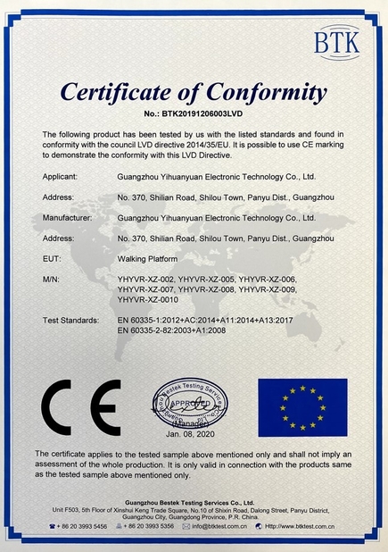 China Guangzhou Yihuanyuan Electronic Technology Co., Ltd. Certification